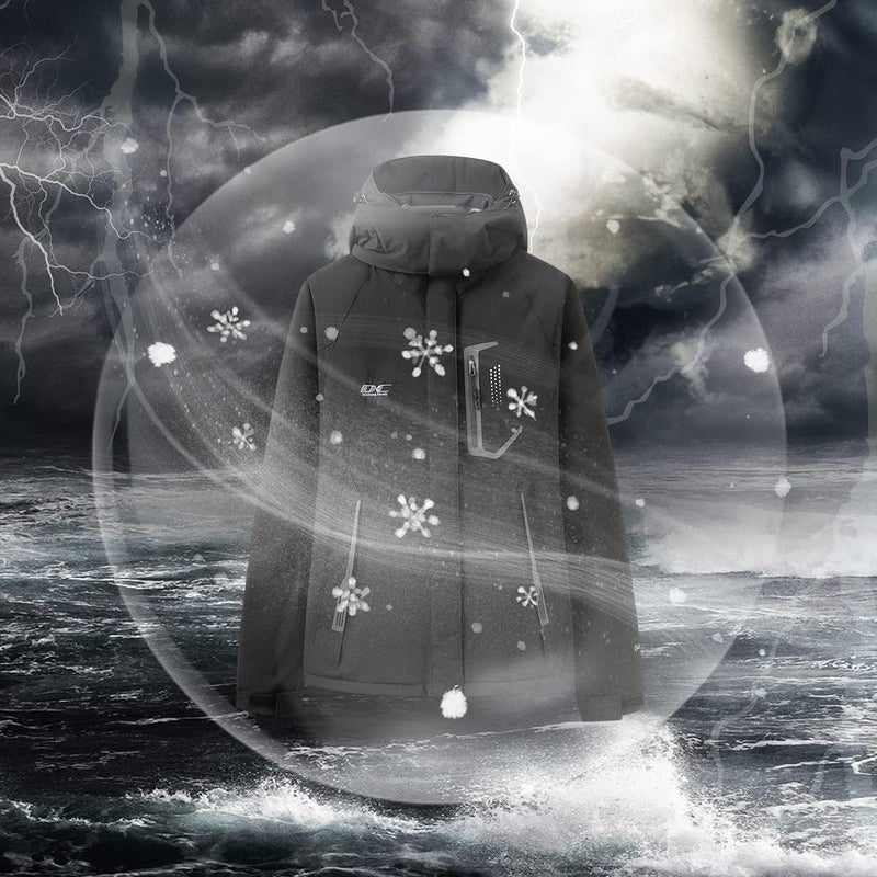Diamond Candy Women's Winter Ski Jacket Hooded Windproof Warm Jackets Snow Waterproof Rain Coat - Image 4